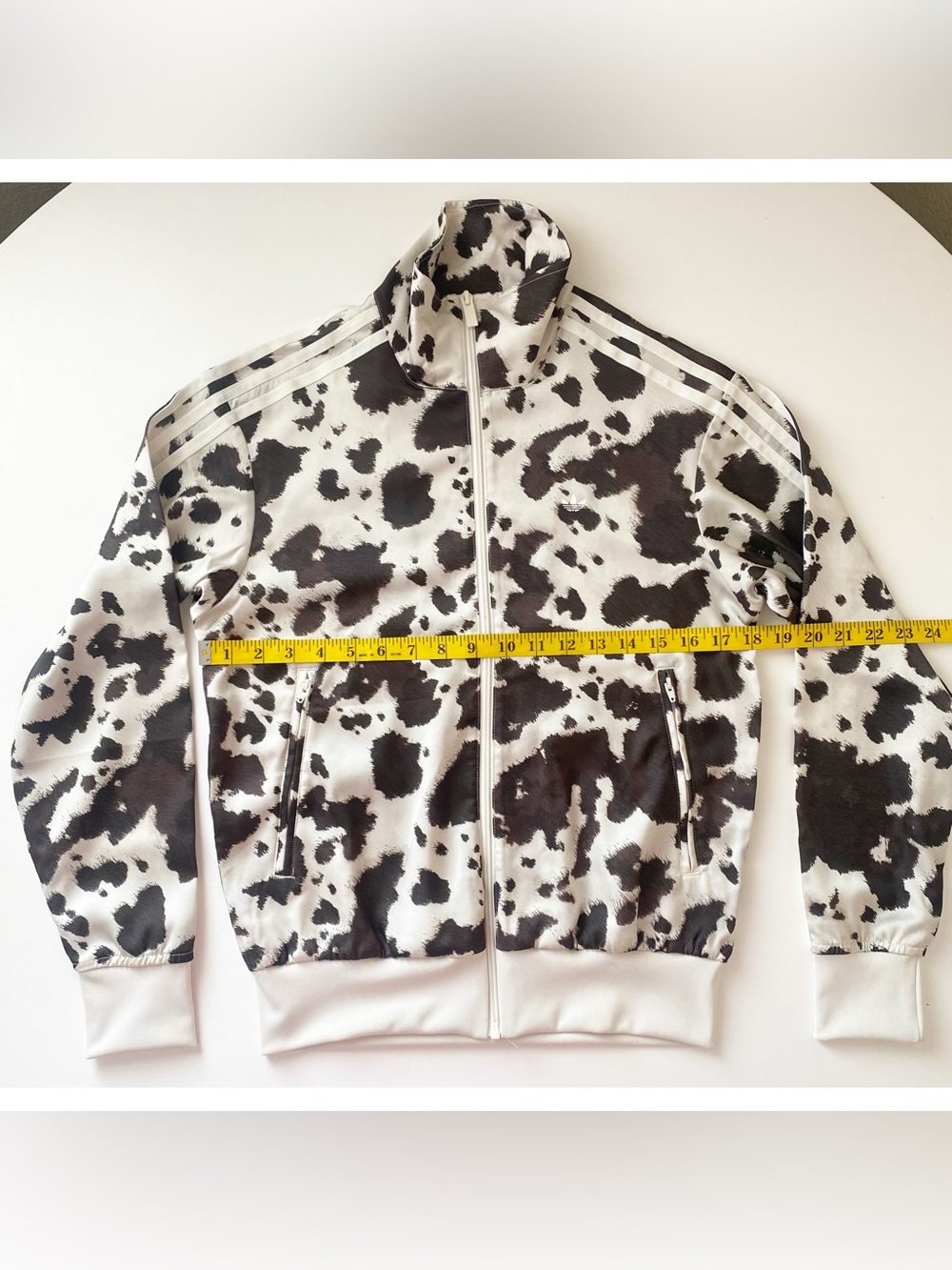 adidas Originals Satin Cow Print Jacket • Matching Pant Set Sold Separately